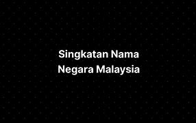 Singkatan Nama Nama Negara